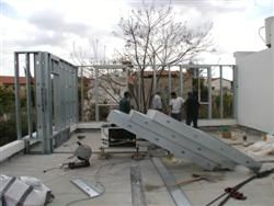 שלד פלדה לתוספת בניה על גג