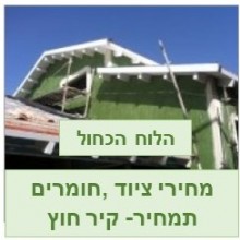 הלוח הכחול- תמחיר,מחירי ציוד וחומרים משלימים