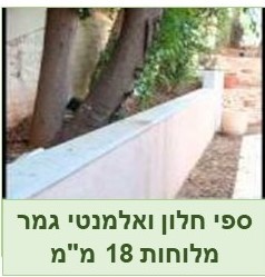 ספי חלון, קופינגים ומדרגות עם לוחות מאסטרקיר