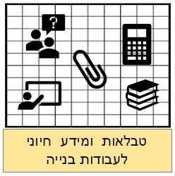 טבלאות שימושיות ומידע חיוני לקבלן
