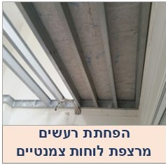בידוד רעש רצפה קלה בנוייה עם לוחות פיבר צמנט 