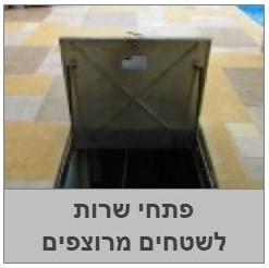 פתחי שירות ,רשתות ניקוז, תעלות ניקוז